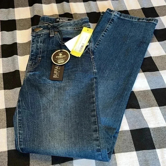 BUFFALO DAVID BITTON - NEW WITH TAGS-relaxed straight stretch jean size 12 - Picture 4 of 4